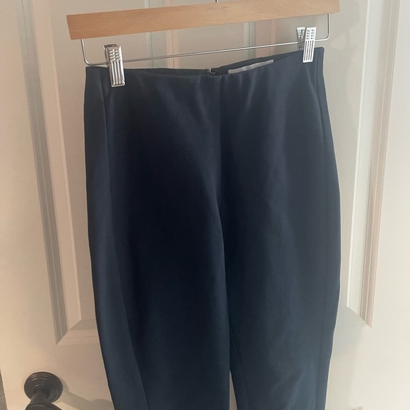 Derek Lam 10 Crosby SULLIVAN Navy Blue Ponte High Waist Ankle Pants Cropped Sz 2 - Picture 6 of 13